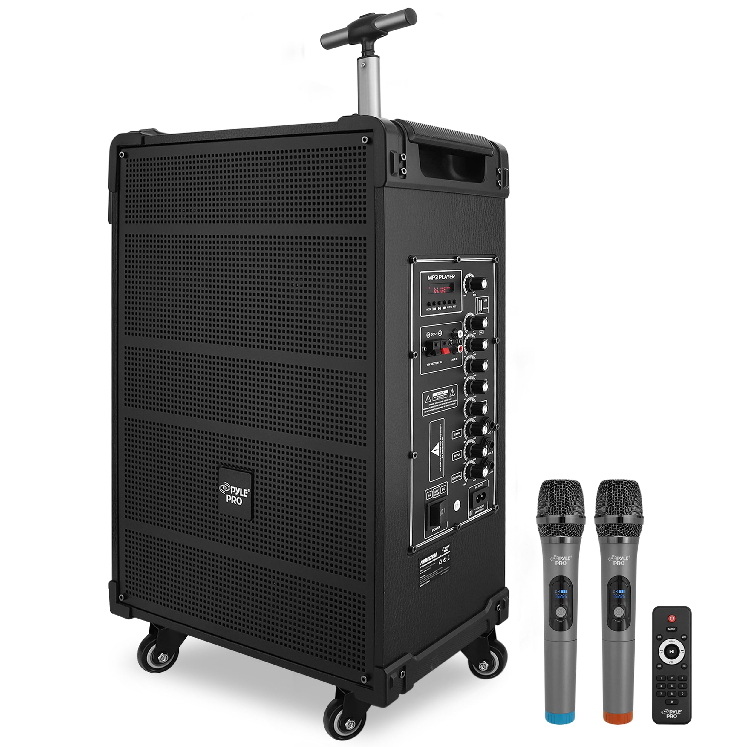 Pyle 12'' Portable Wireless Bluetooth Speaker System - Built-in Rechargeable Bat