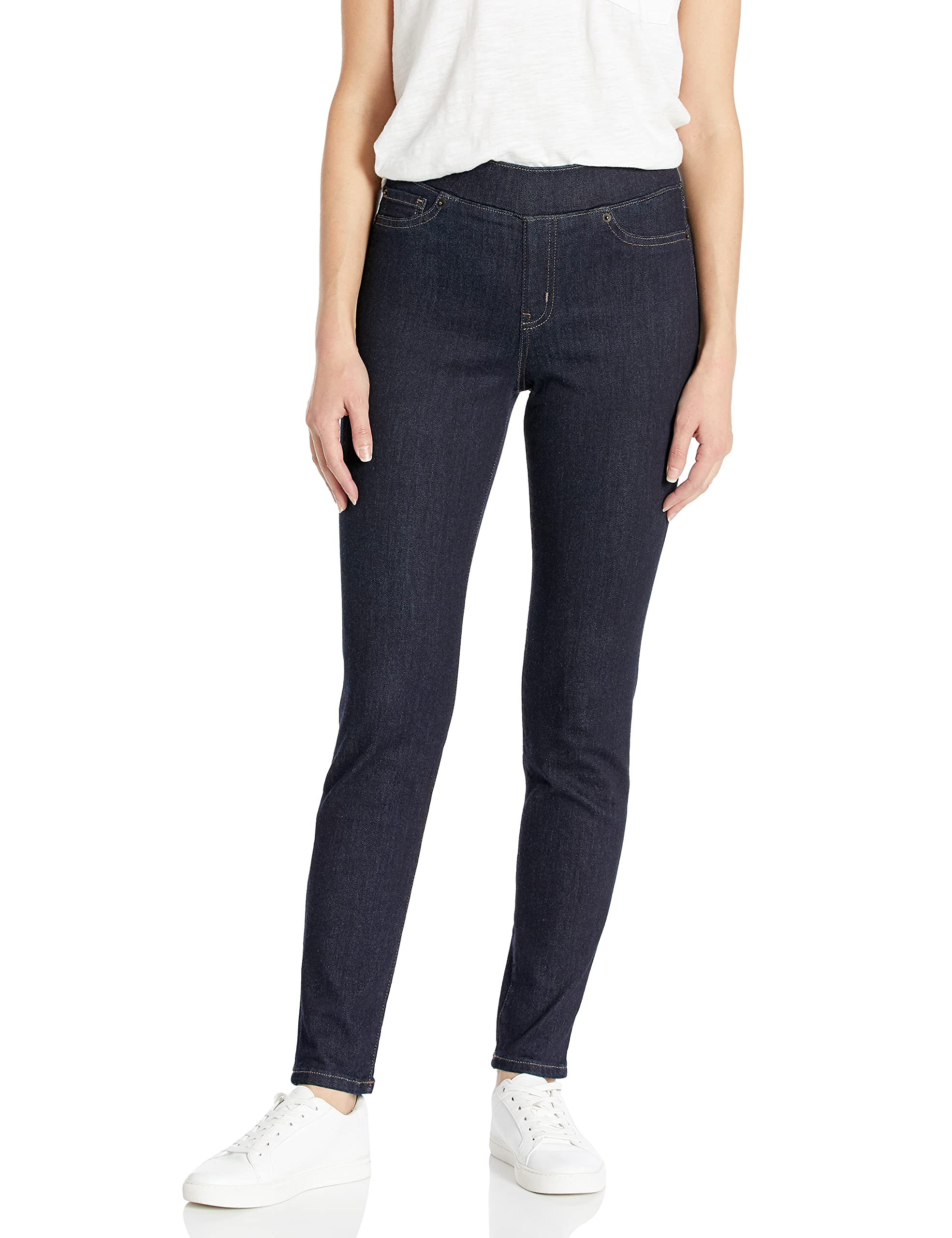 Amazon Essentials Women's Skinny Fit Mid-Rise Stretch Pull-On Jegging with Pocke