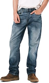 Buffalo David Bitton Men's Relaxed Straight Leg Driven Jean