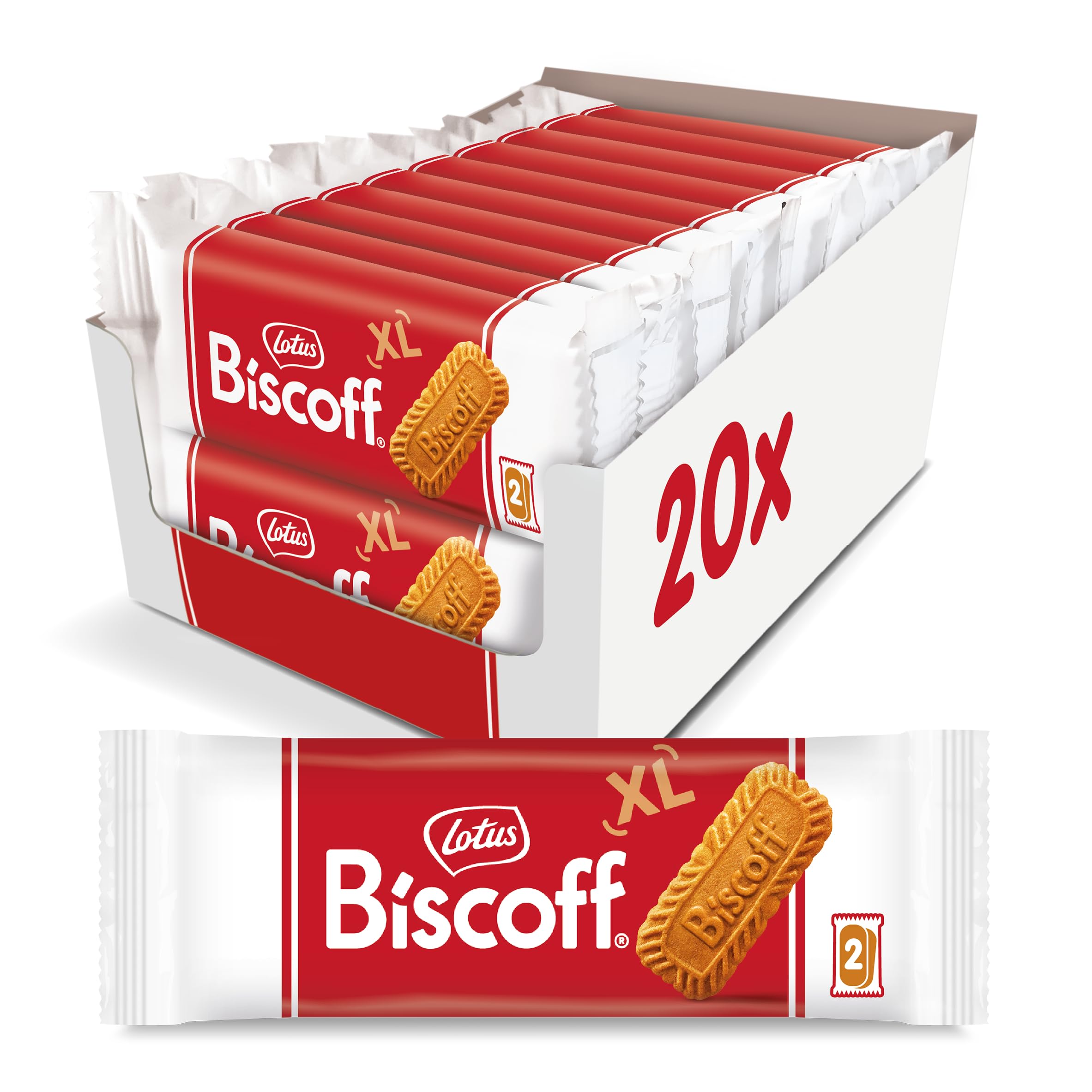 Lotus Biscoff Cookies, Caramelized Biscuit Cookie Snack, Dispenser Box (20 sleev