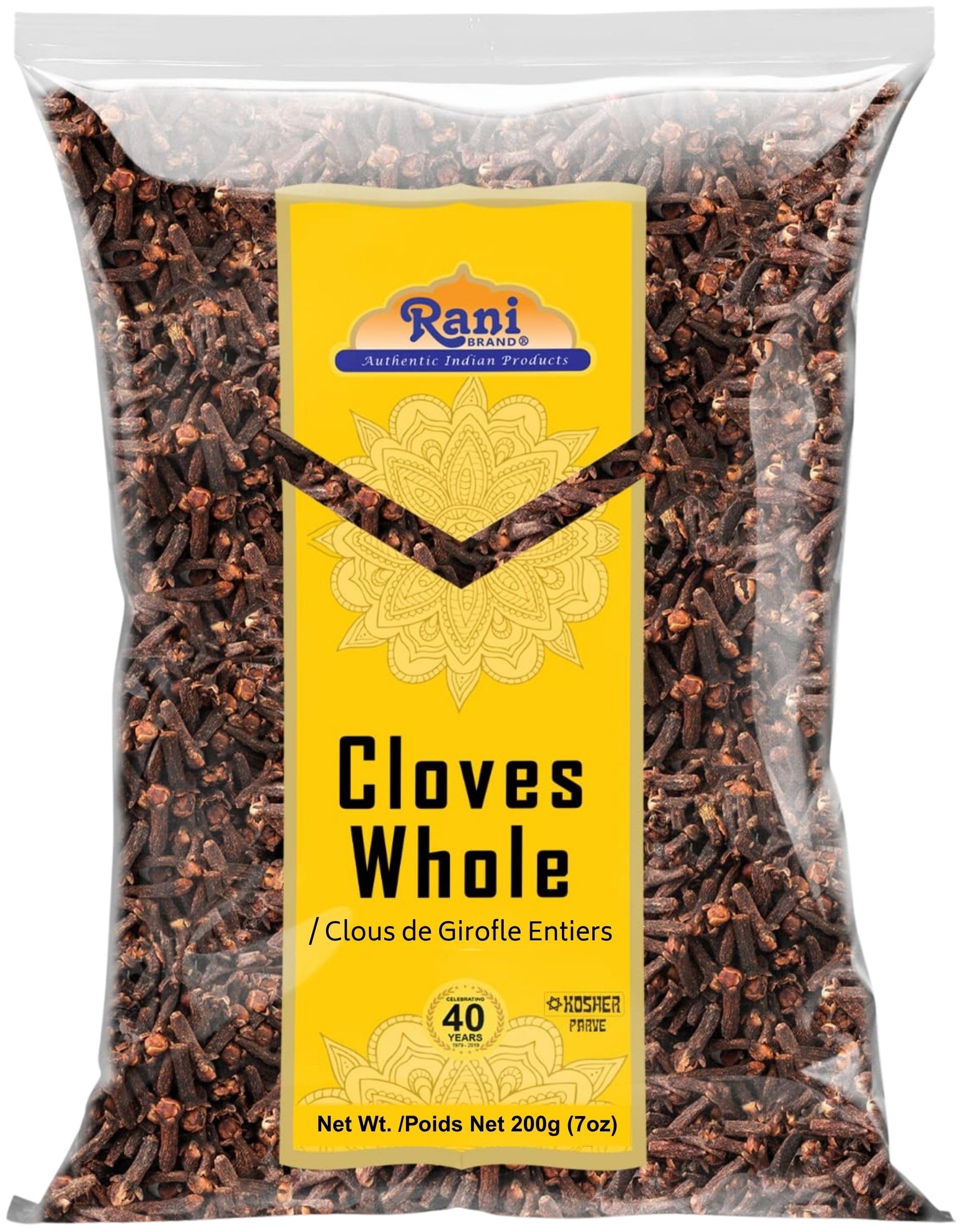 Rani Cloves Whole (Laung) 7oz (200g) Great for Food, Tea, Pomander Balls and Pot