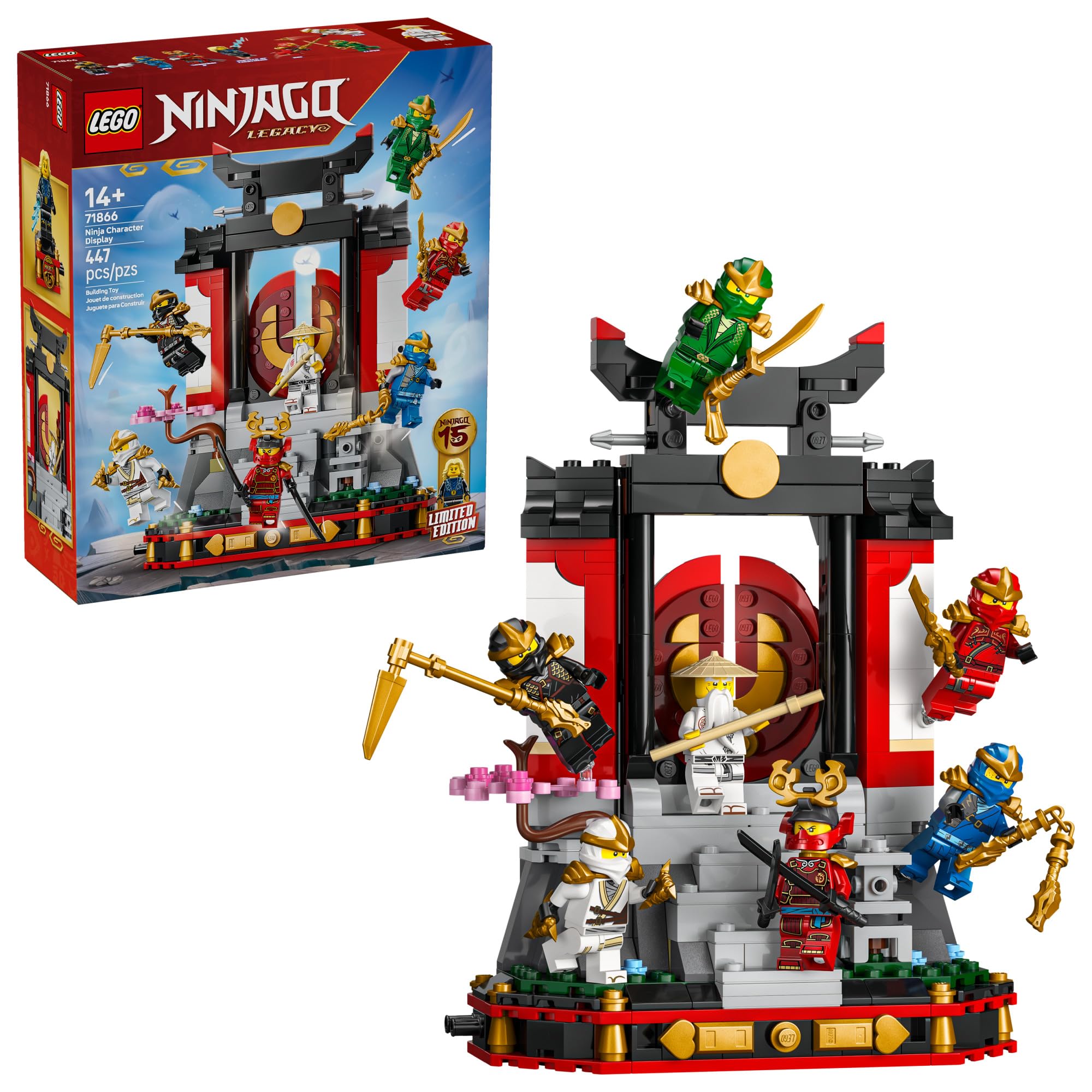LEGO NINJAGO Ninja Character Display 15th Anniversary 71866 | Building Set for T