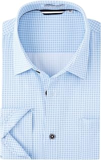 Alex Vando Men's Long Sleeve Straight Fit Button Down Print Shirt