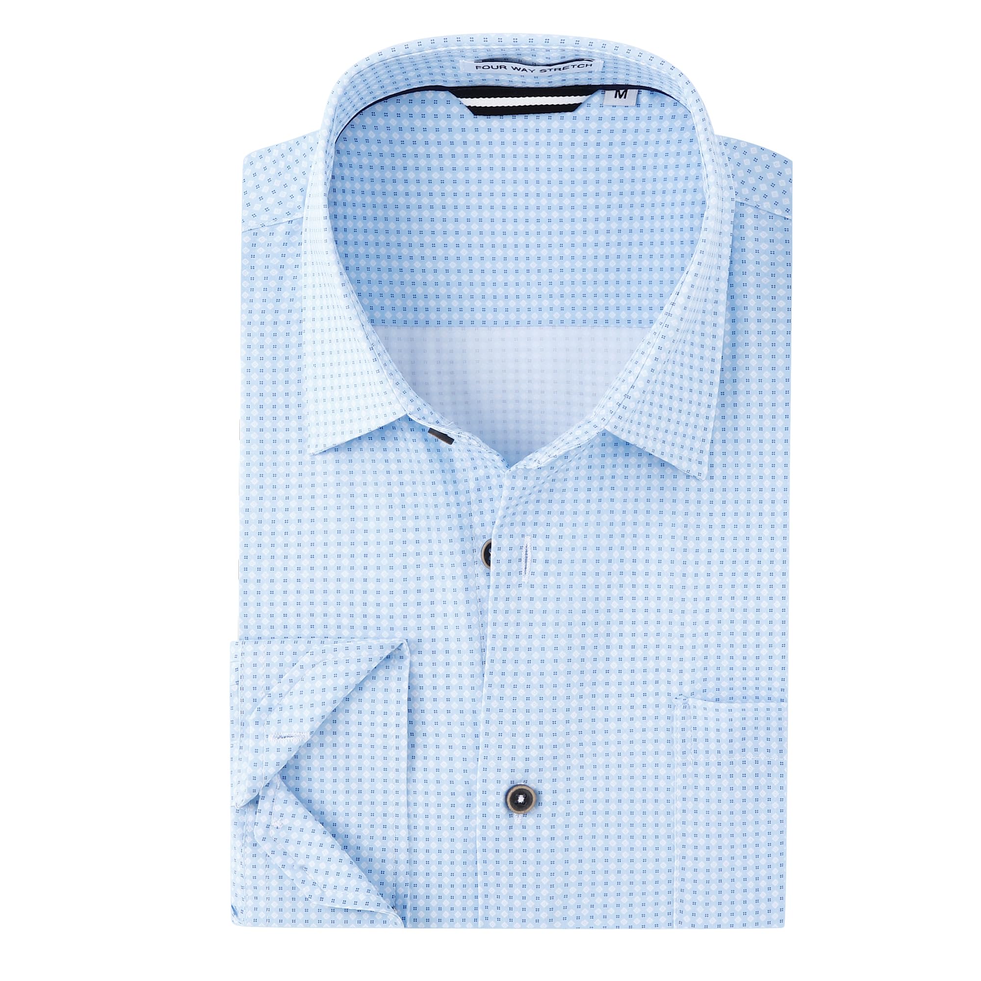 Alex Vando Men's Long Sleeve Straight Fit Button Down Print Shirt