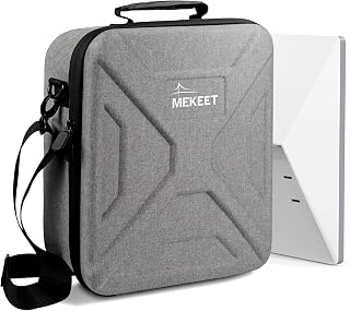 MEKEET for Starlink Mini Case - Ultra-Light Portable Storage for Starlink Mini Accessories & Dish, Shockproof & Splash-Resistant, Dual Carry Options, Ideal for Travel, Camping, RV Adventure (Gray)‌