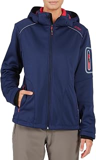 CMP 3A05396 Softshell giacca nera-red fluo, Frauen:46