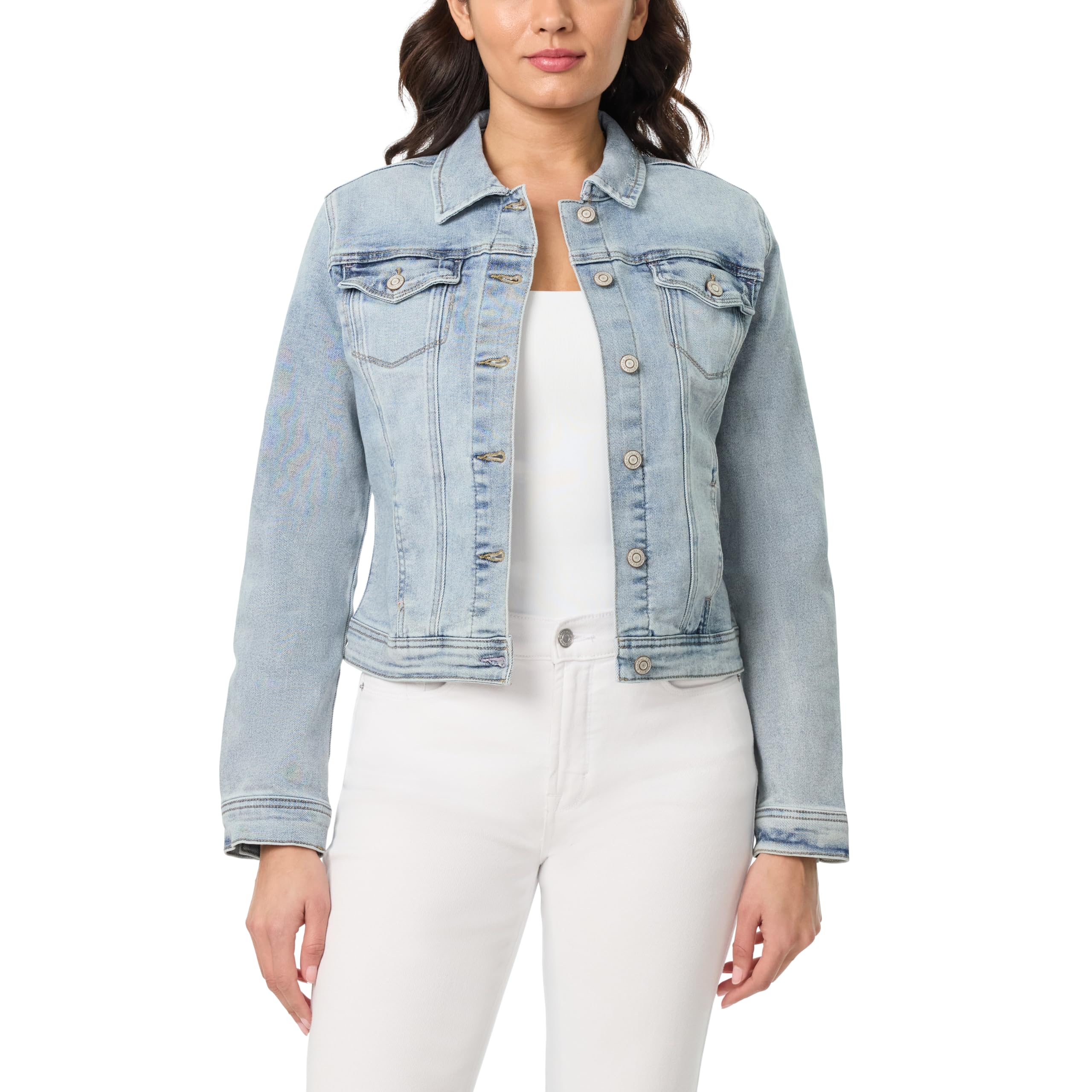 kensie Jeans for Women Forever Denim Outerwear Jacket, Small to X-Large