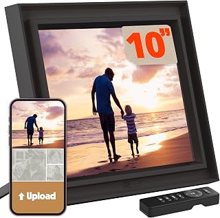 Pix-Star LUX 10.4'' Wi-Fi Digital Picture Frame – Unlimited Cloud Storage, Easy App Sharing, 40,000+ Pictures, No-Glare Display, Motion Sensor, Email/App/USB/SD - 10 inch