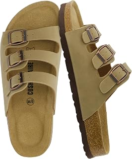 CUSHIONAIRE Women's Lela Cork Sandal with +Comfort