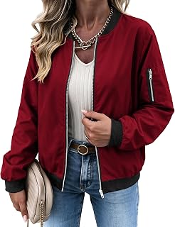 Zeagoo Women's Classic Quilted Jacket Short Bomber Jacket Coat