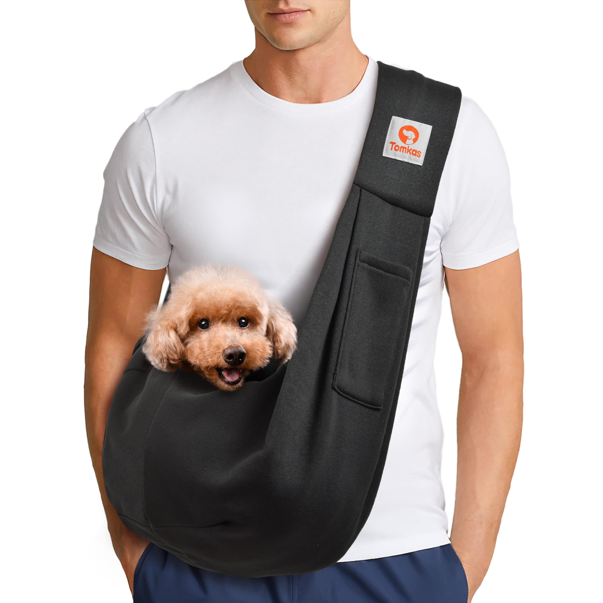 Tomkas Small Dog Cat Sling Carrier Puppy Purse Travel Wrap Soft Crossbody Pet Ba