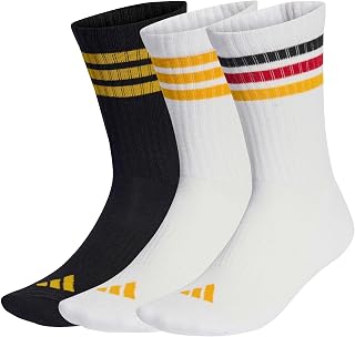 adidas Unisex Pack of 3 Pairs of Classic 3-Stripes Cushion Socks