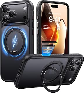 iPhone 17 Pro Max Case with Stand, Strong Magnetic i Phone 17 Pro Max Case