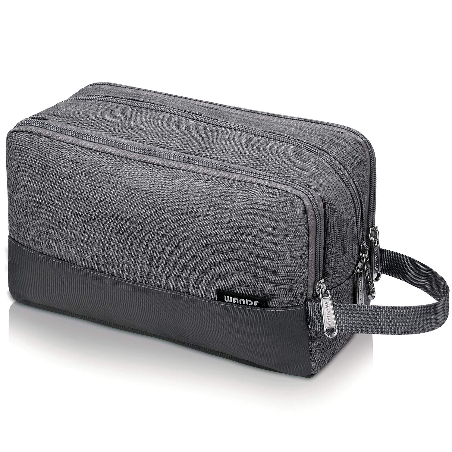 WANDF Toiletry Bag Water-Resistant Nylon Travel Wash Bag Lightweight Dopp Kit fo