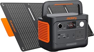Jackery Solar Generator 240 v2, 256Wh Power Station with 40W Solar Panel | 300W Handheld Power, LiFePO4 Battery Power Pack, 100W PD USB-C Emergency Backup for Outdoors, Picnics, Fishing, Traveling