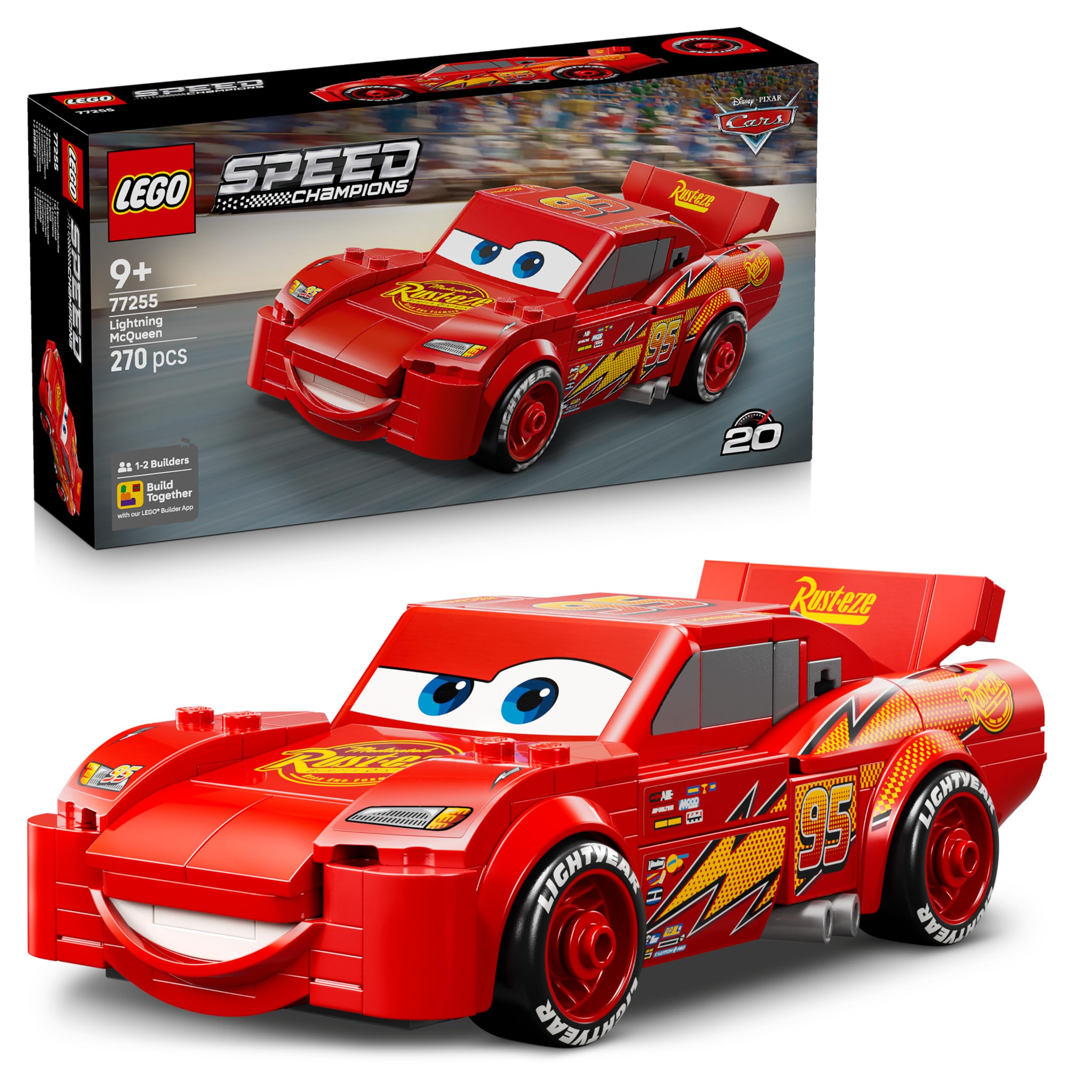 LEGO Speed Champions Lightning McQueen 77255 | Toys for 9+ Year Old Boys, Collec