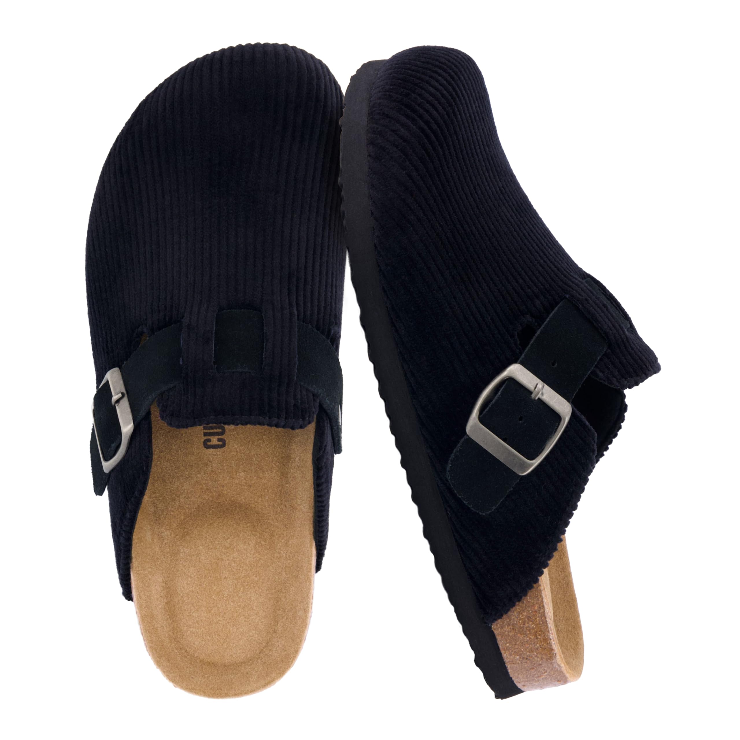 CUSHIONAIRE Hana Womens Clogs | Comfortable Vegan Suede Clogs for Women | Slip O