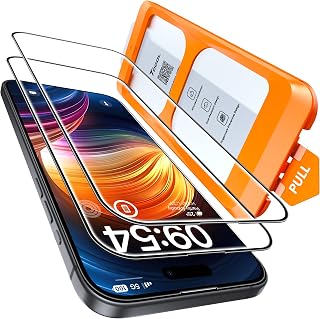 TOCOL for iPhone 15 Screen Protector, Easy Installation