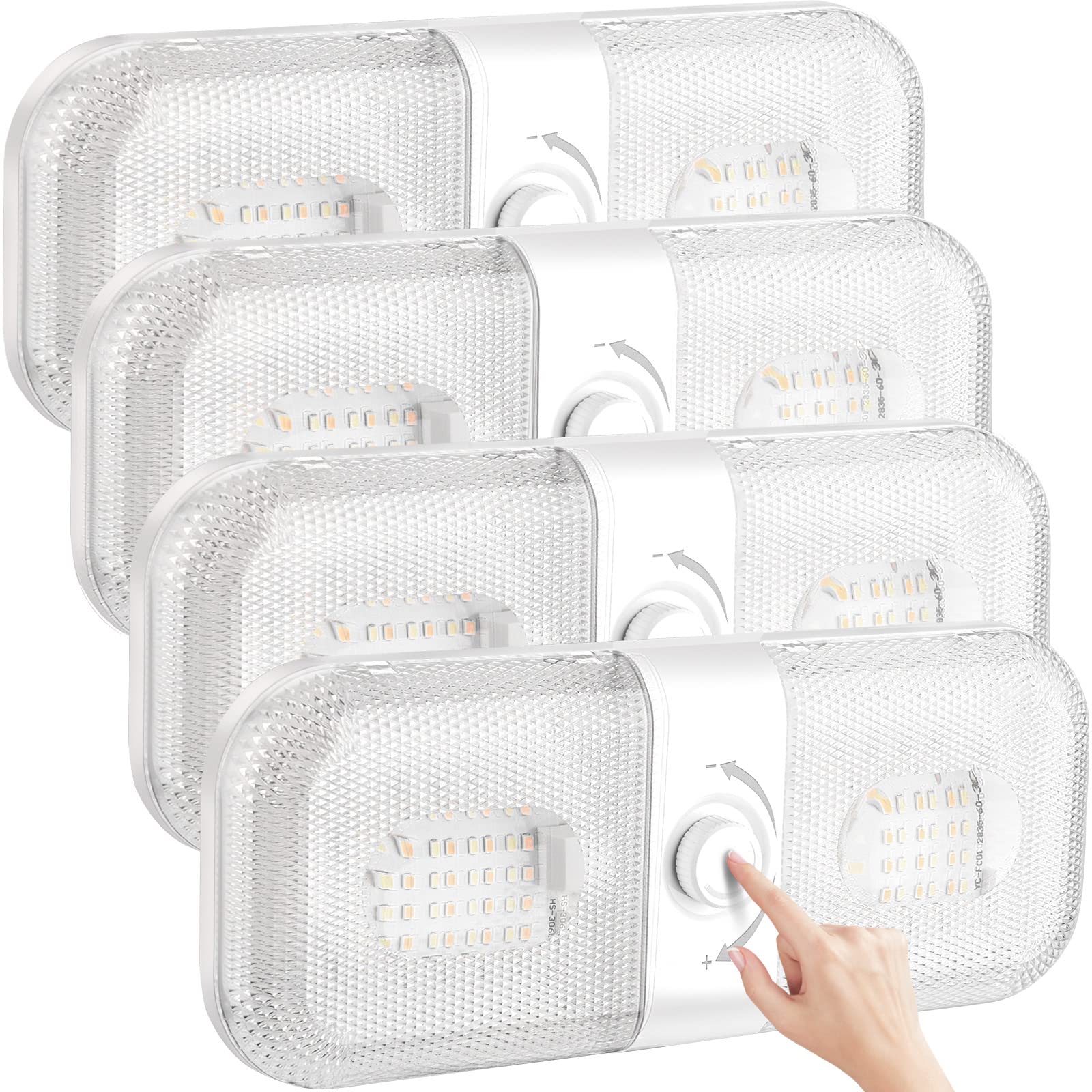 LILTSDRAE RV Interior LED Ceiling Light 1700LM 12V Lights Interior, 120 LEDs RV 