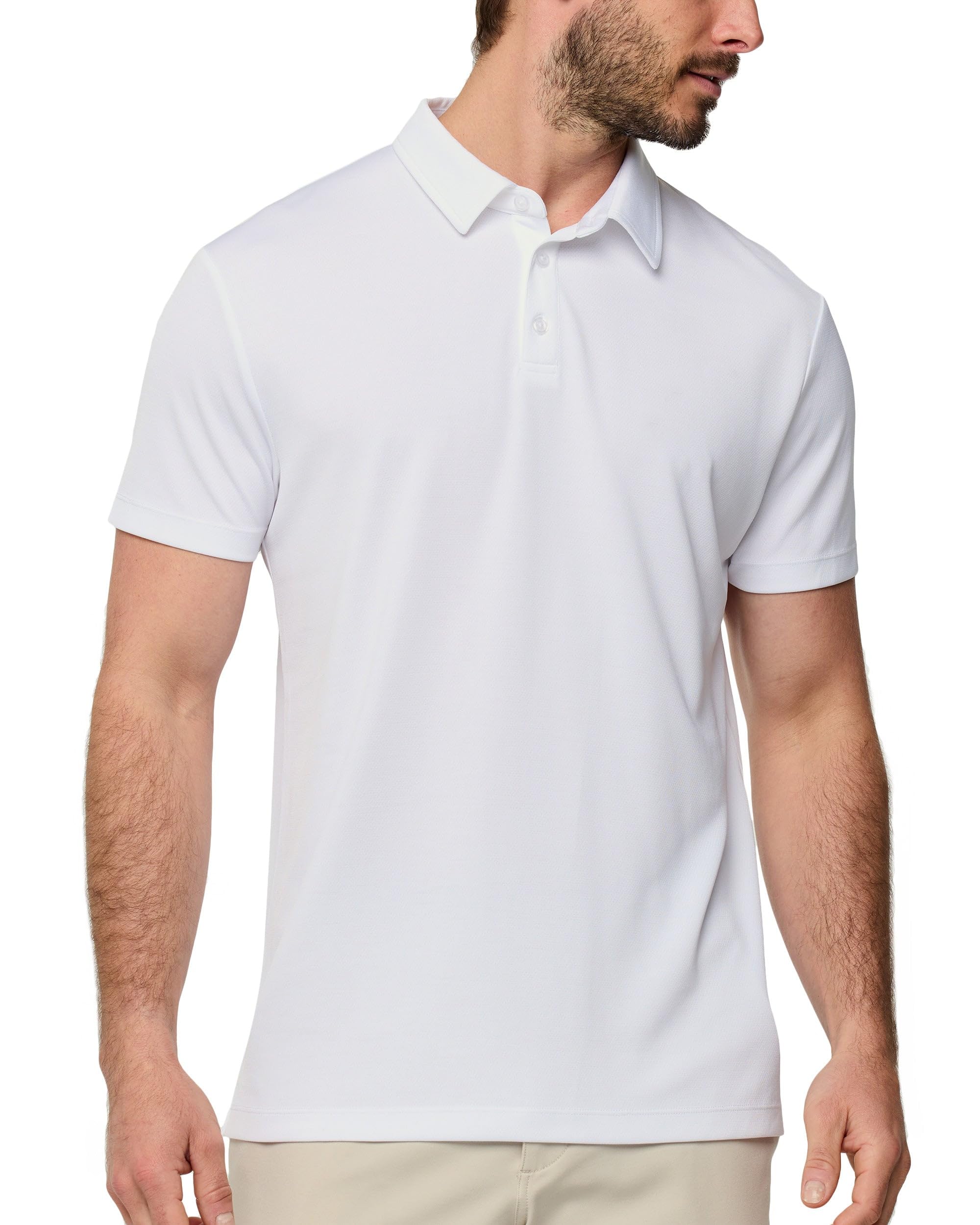Dri Fit Polo Shirts for Men Moisture Wicking Quick Dry Golf Polo S-4XL