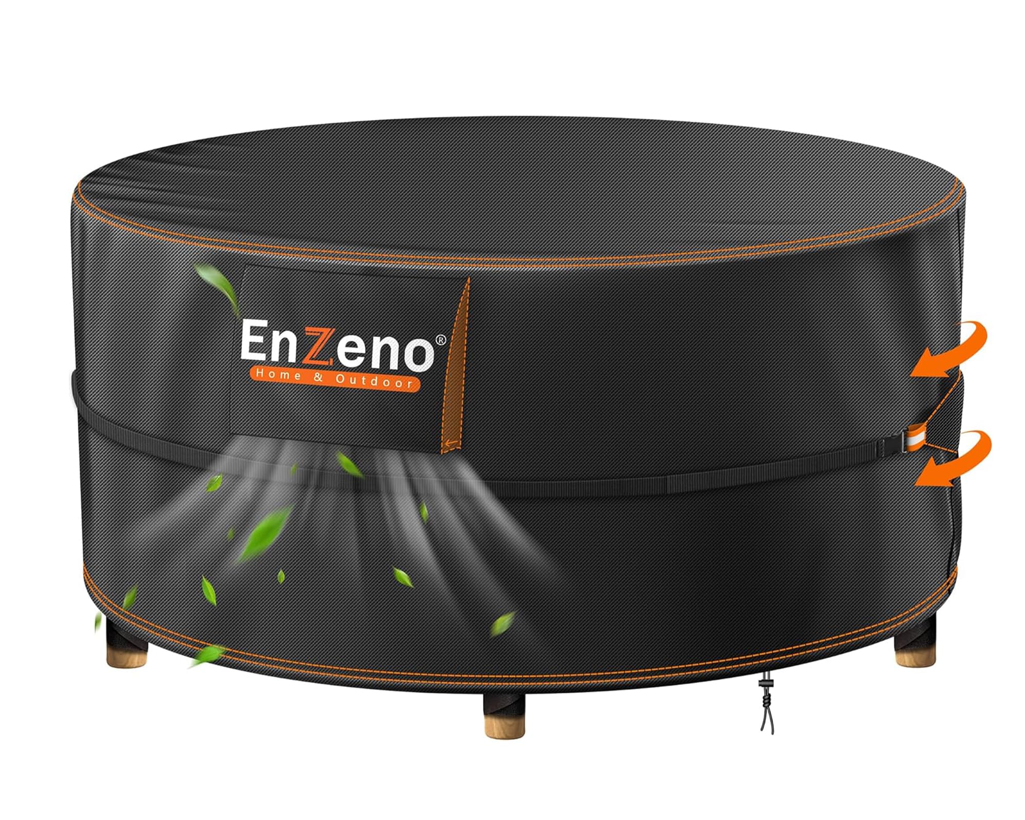 Enzeno Round Garden Table Cover Garden Furniture Cover with Vents 190x80cm | Out
