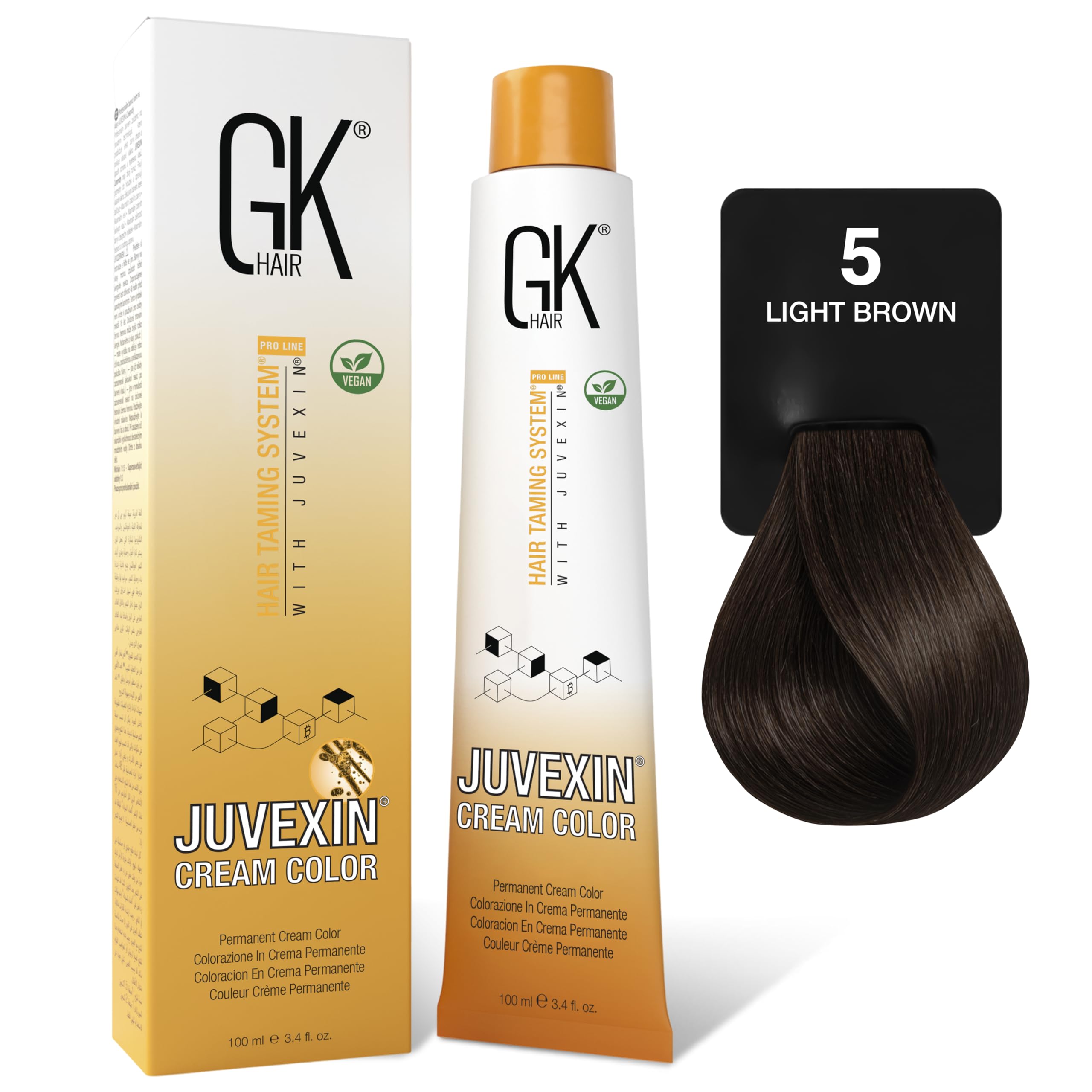 GK Hair Hair Colour Cream 100 ml - Nourishing Semi-Permanent Hair Colour for Sty