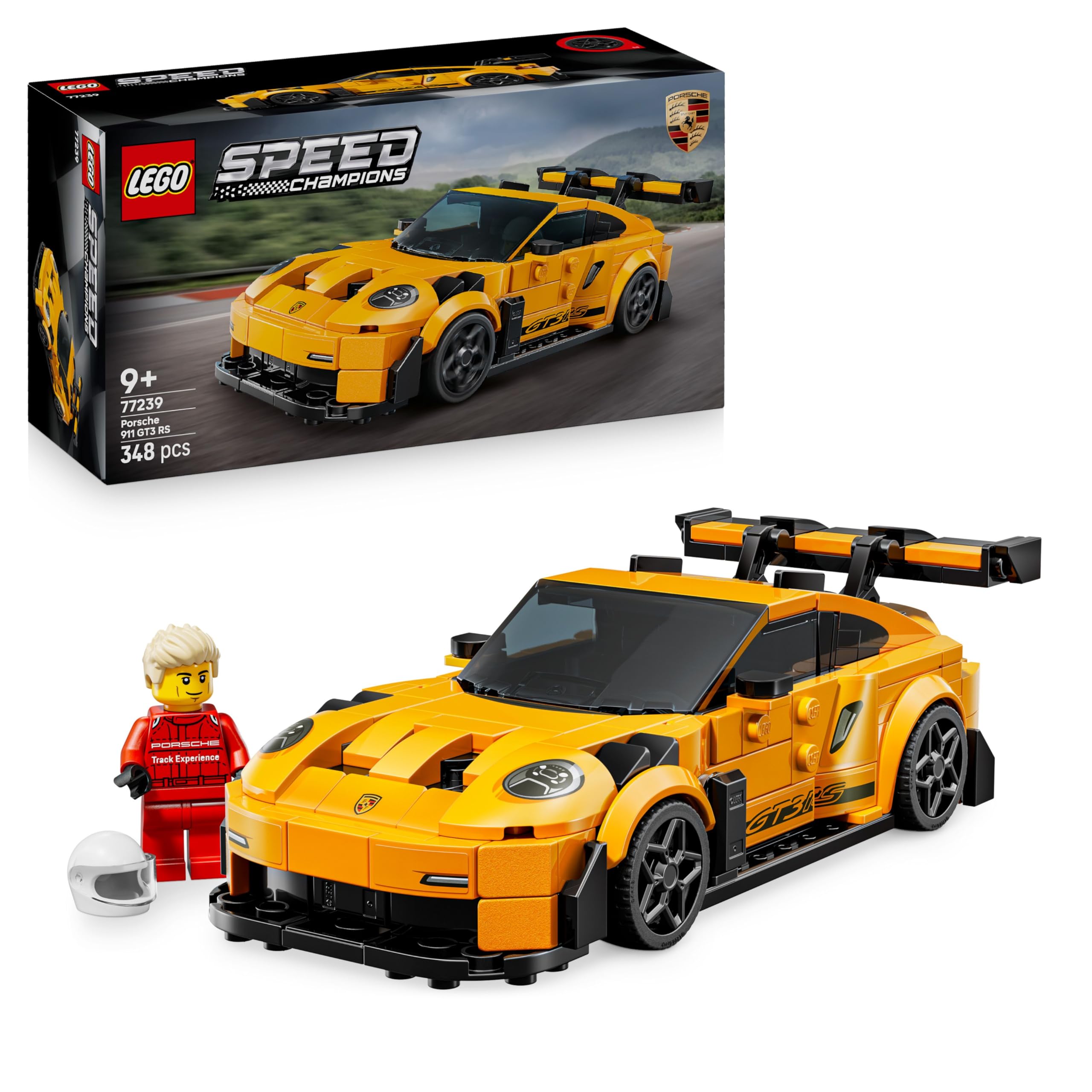 LEGO Speed Champions Porsche 911 GT3 RS Super Car 77239 | Toys for 9+ Year Old B