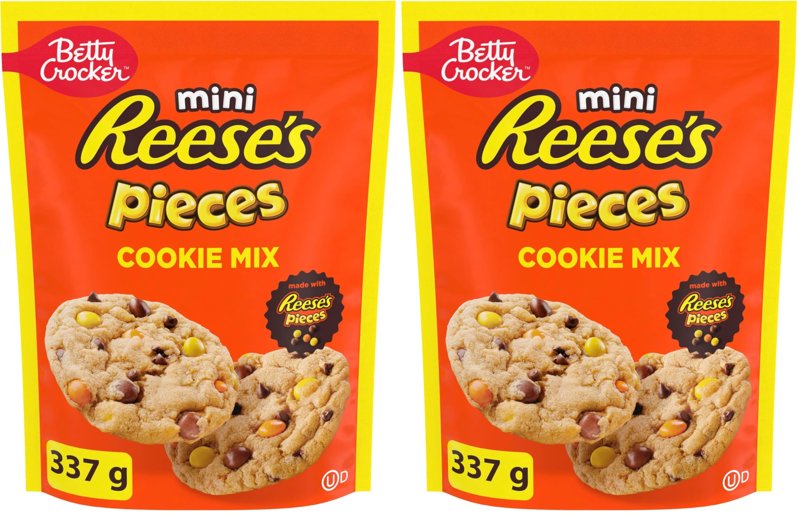 Betty Crocker Reese's Peanut Butter Chocolate Candy Cookie Mix, Made with Mini R