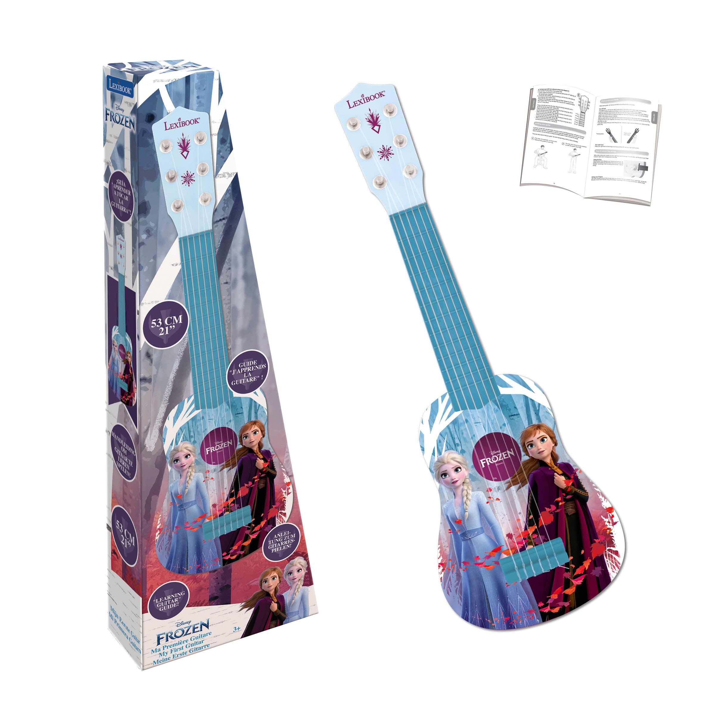 Lexibook, Frozen My First Guitar, K200FZ | 21-inch guitar, 6 nylon strings, Lear