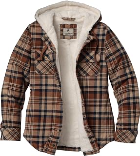 Legendary Whitetails Women's Open Country Sherpa Lined Hooded Shirt Jacket