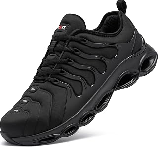 LARNMERN Steel Toe Cap Trainers Men Women Safety Trainers Safety Work Shoe