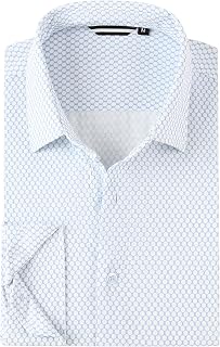 Alex Vando Mens Print Button Down Shirts Knit Dress Shirts