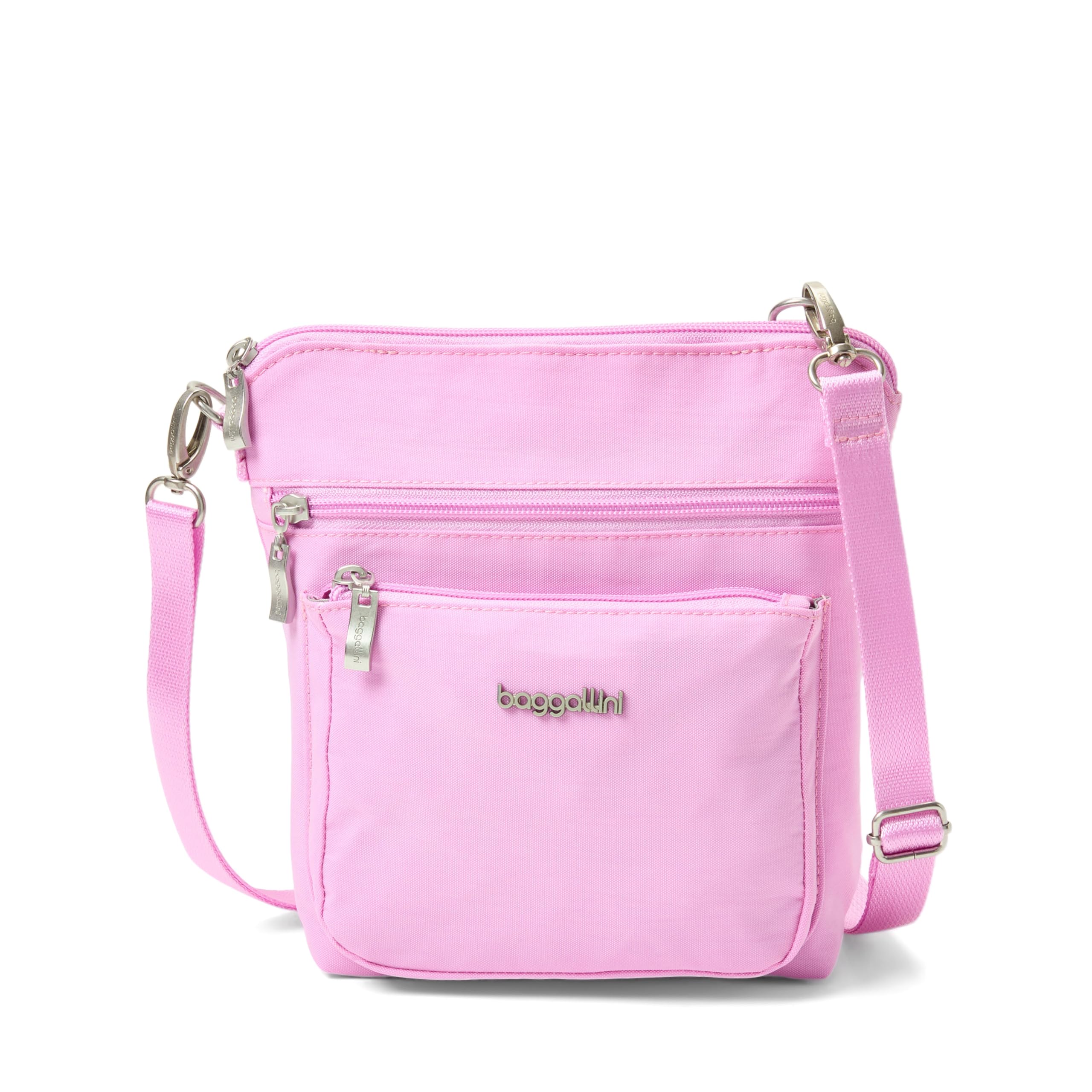 Baggallini Modern Pocket Crossbody Bag for Women, 8.5"x8.5" Handbag Purse with R