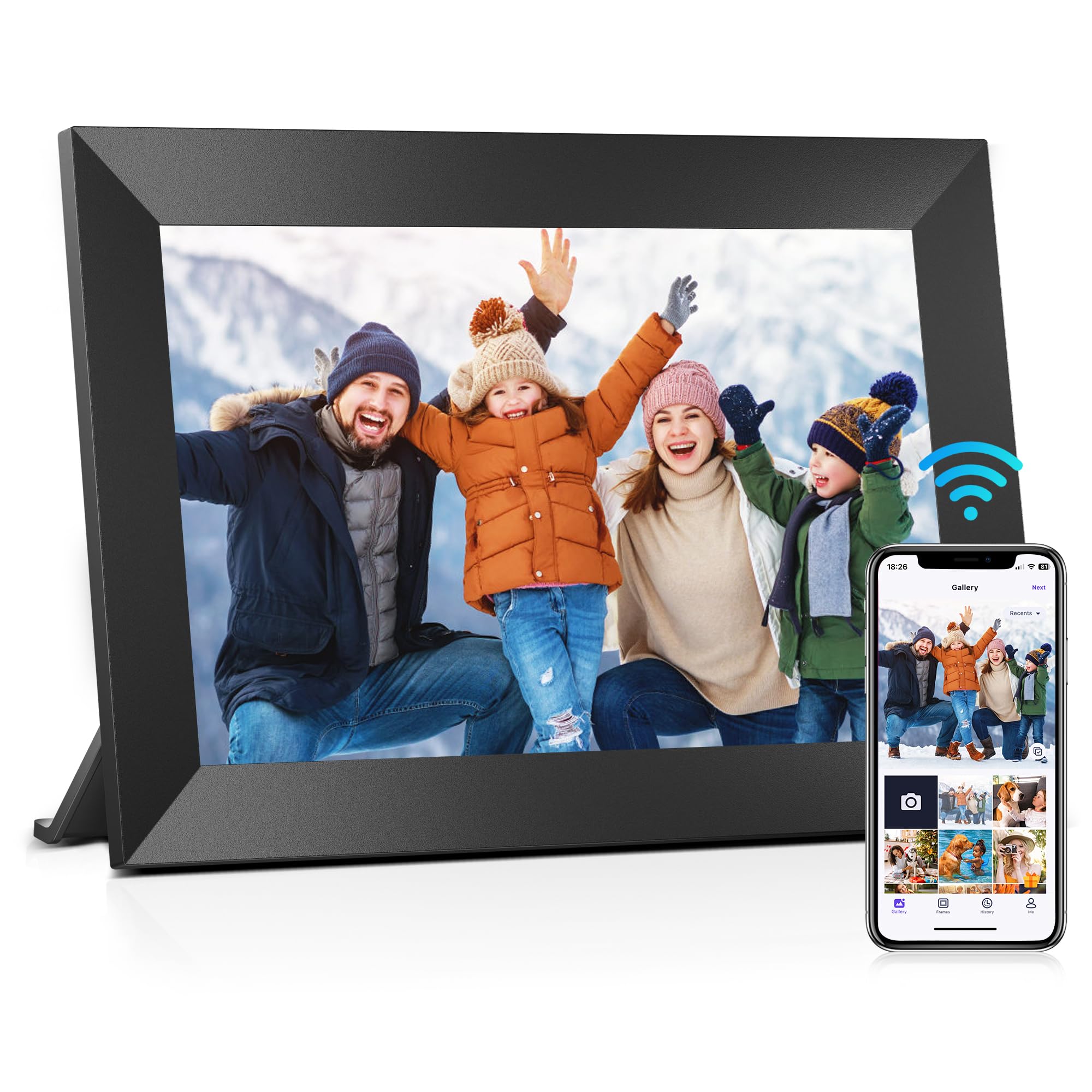 Uhale Digital Picture Frame 10.1" WiFi Electronic Photo Frames 32GB Storage | 12
