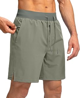 Soothfeel Men's Athletic Running Shorts with Zipper Pockets, 9"/7"/5