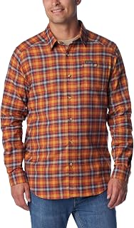 Columbia Men's Collegiate Flare Gun Flannel Long Sleeve Shirt Button Down Shirt
