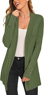 Women's Open Front Long Cardigan Sweaters Dressy Casual