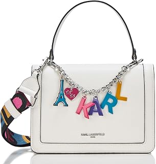 KARL LAGERFELD Women's Simone Satchel Crossbody With Charms