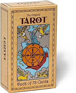 Da Brigh Tarot Cards Deck for Beginners, 78-Card, 350gsm, English | Classic 1909 Pamela Colman Smith Artwork, Includes 86-Page English Guidebook, Linen Finish for Reduced Glare, 2.75 x 4.75 in