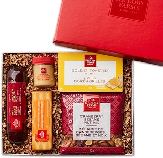 Hickory Farms Hickory Holiday Selection Gift Box | Small Gift Box | Meat & Cheese Sampler | Gourmet Food Gift Basket Perfect For Family, Birthday, Sympathy, Congratulations Gifts, Retirement, Thinking of You, Business and Corporate Gifts