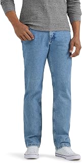Wrangler - Men's Jeans - Regular Straight Fit - Authentics - Stonewash Mid