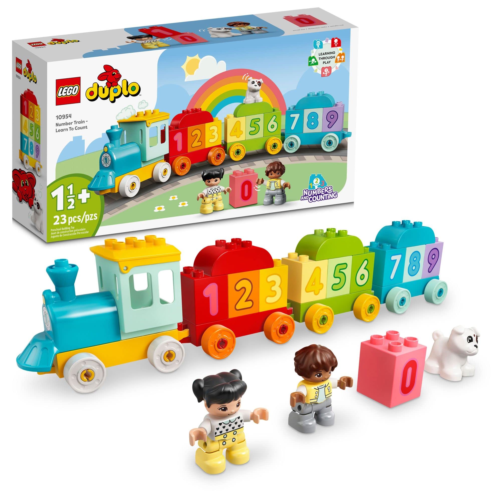 LEGO DUPLO My First Number Train - Educational Learning Toy for Toddlers - Birth