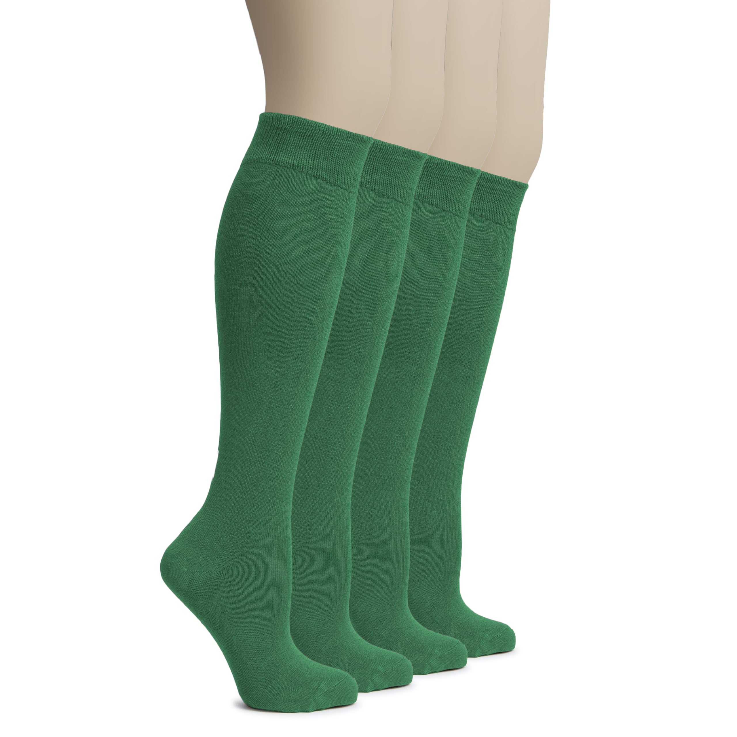 Hugh Ugoli Women's Rayon Derived from Bamboo Knee High Socks Comfort Seam Long D