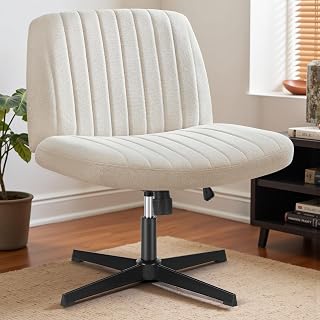 DUMOS Criss Cross Chair, Cross Legged Vanity Chair, Home Office