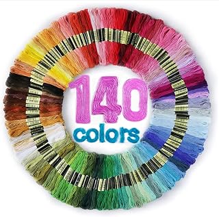 LOVIMAG Embroidery Thread Floss, Sewing Kit | Friendship Bracelet String, Making Bracelets Cross Stitch, Quilting, Thin Yarn Supplies Crochet Rainbow Crafts