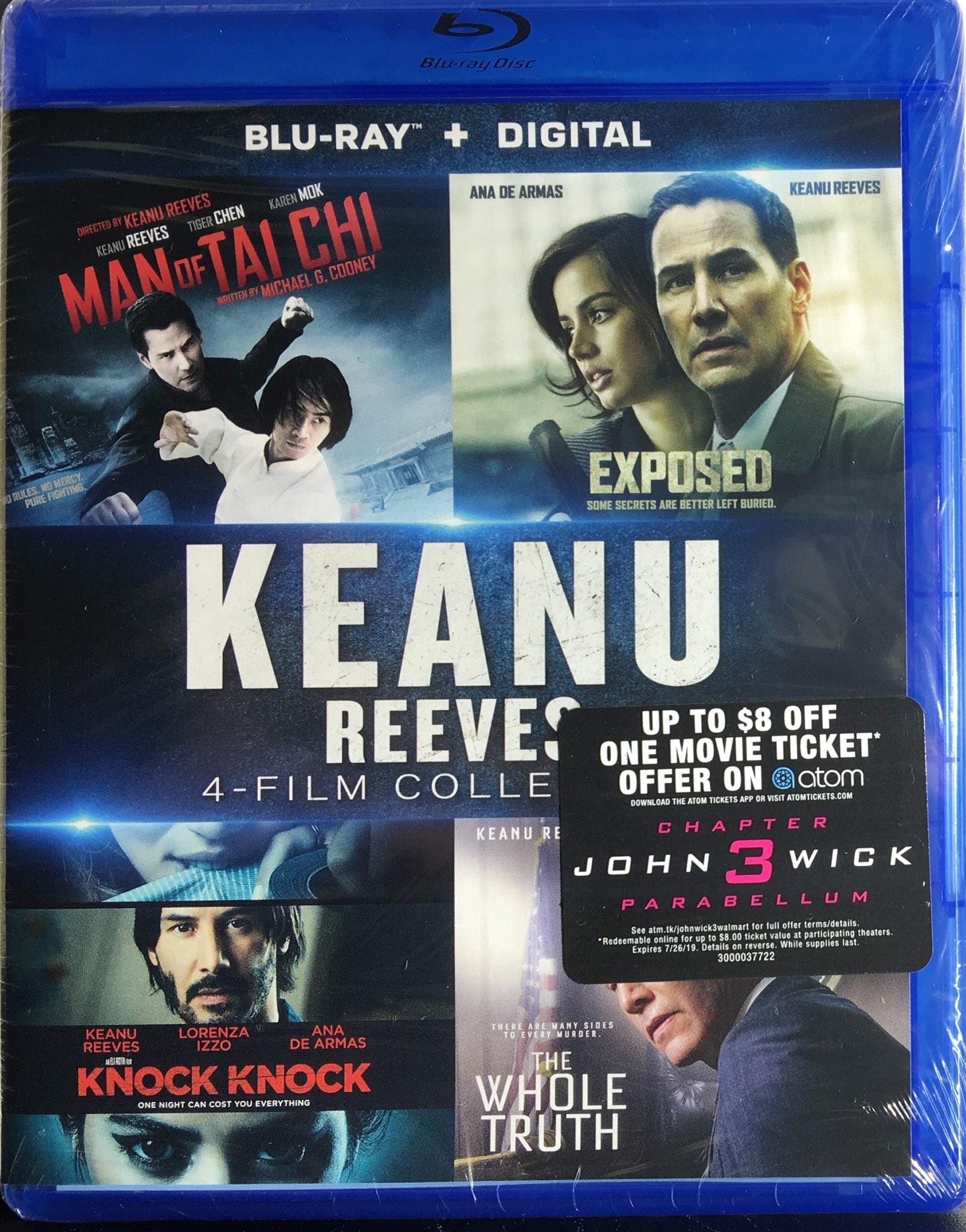 Keanu Reeves: 4-Film Collection (Exposed / Knock Knock / Man of Tai Chi / The Wh