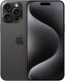 Apple iPhone 15 Pro MAX 256GB - Titanium Black (Renewed)