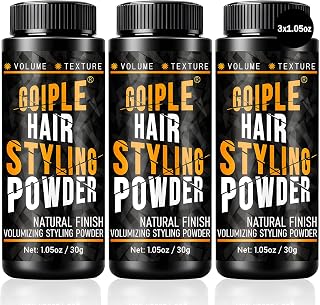 Goiple 3PCS Hair Styling Powder 1.05oz Natural Look Styling for Men Volumizing & Texturizing Powder Flexible Hold Easy to Apply Texture with No Oil/Greasy/Residue