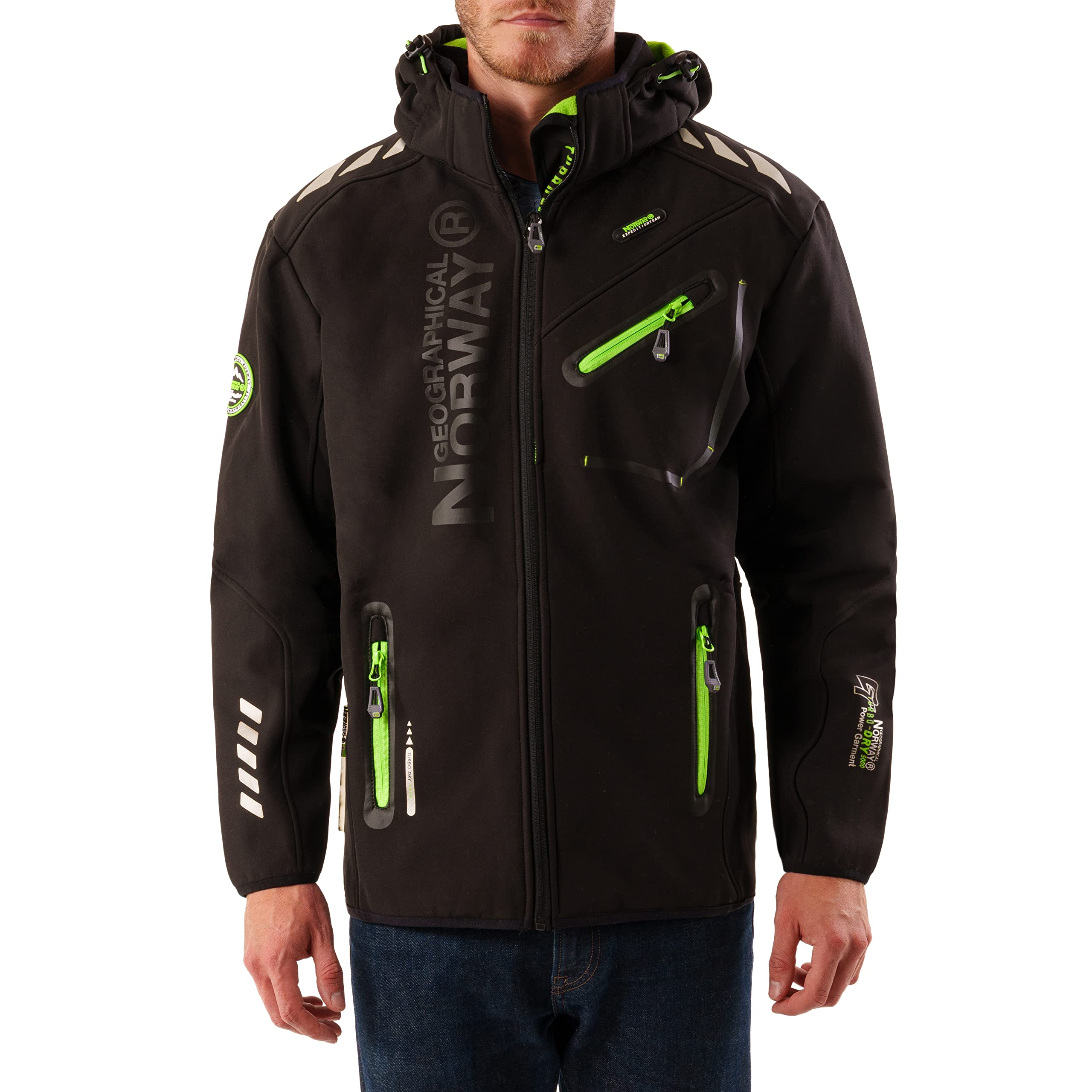 Geographical Norway Royaute Men - Men's Waterproof Softshell Hooded Jacket - Com
