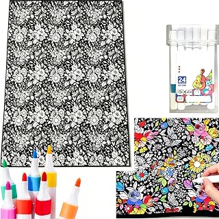 DIY Colouring Blanket Set 59×49in Velvet Blanket with Complimentary 24 Markers - Color . Designed for Adults to Create Cozy Room Decor for your Sofa. A Creative and Personalized Home Gift.